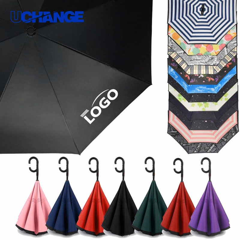 Handle Reverse Fold Umbrella Inverted Automatic