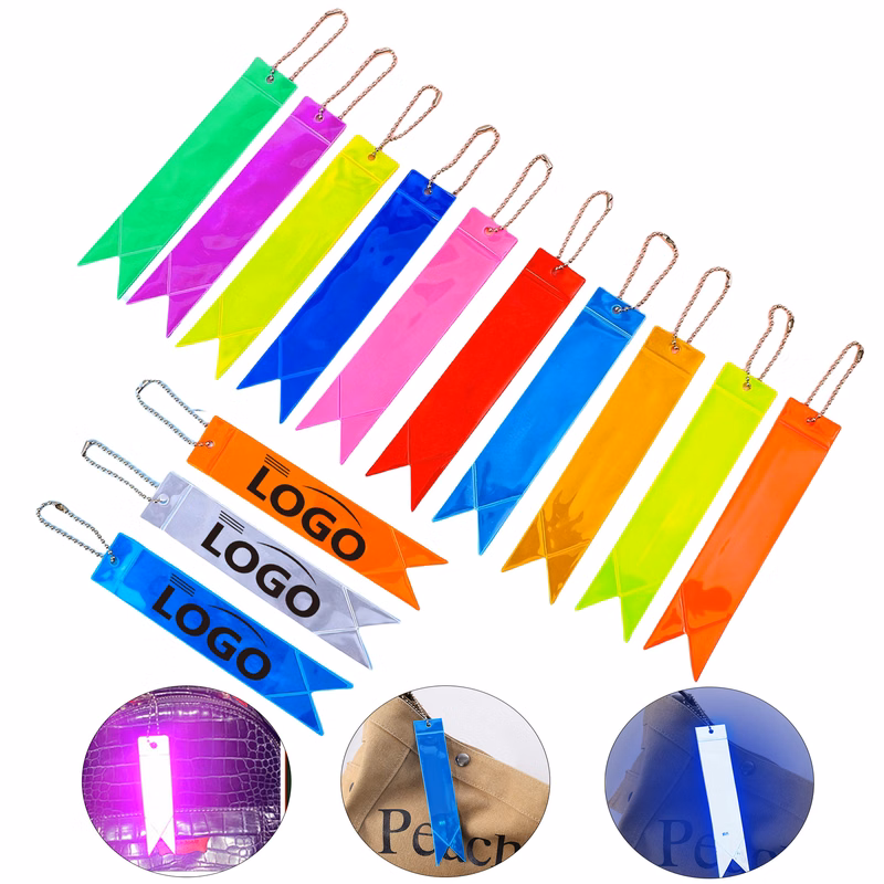 Reflective Nylon Keychain Tags for Backpack MOQ100