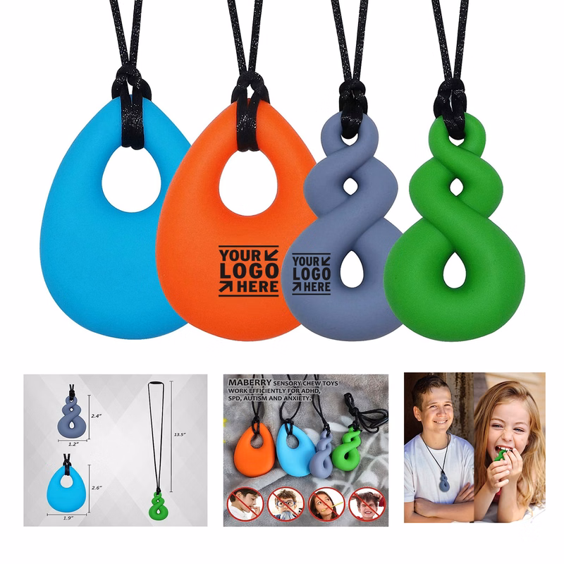 Silicone Chew Necklace for Sensory Kids and Adults