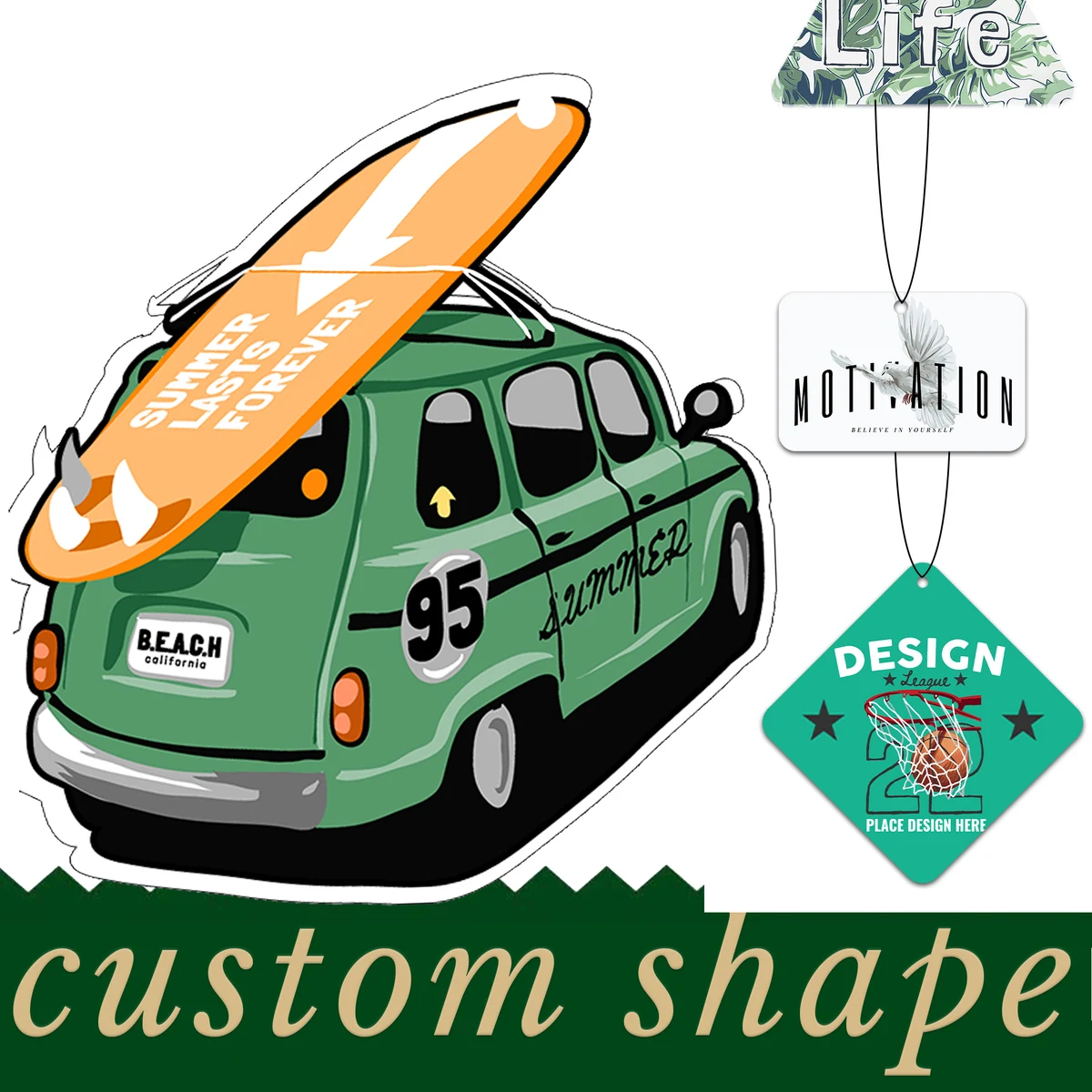 Shape Customized Car Air Freshener Long-Lasting Scent 1