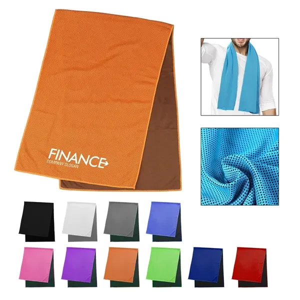 31.5" x 12" Polyester Sport Cooling Towel Quick Dry Towels 1