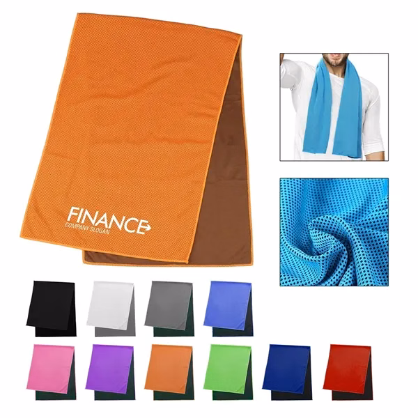 31.5" x 12" Polyester Sport Cooling Towel Quick Dry Towels