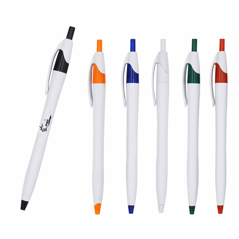 Retractable Plastic Ballpoint Pens
