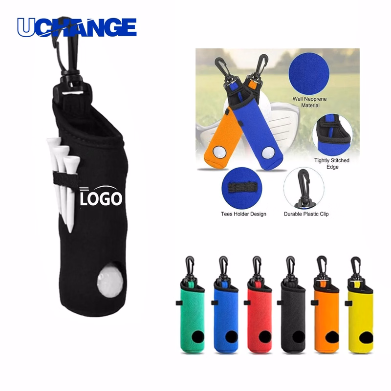 Golf Ball Tee Holder Neoprene Pouch for Accessories
