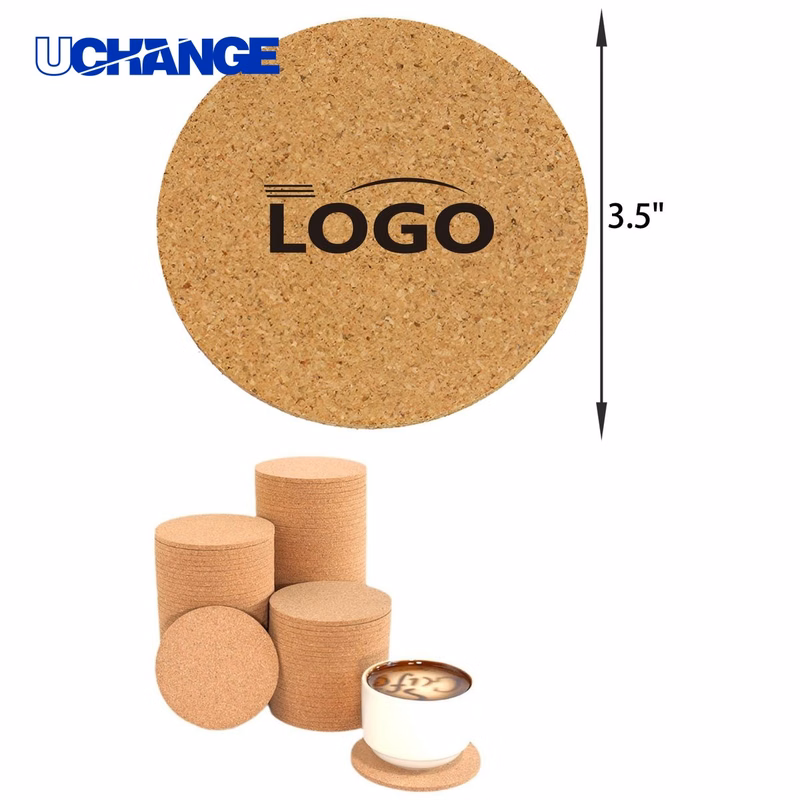 Stylish Round Corkwood Coaster Mat