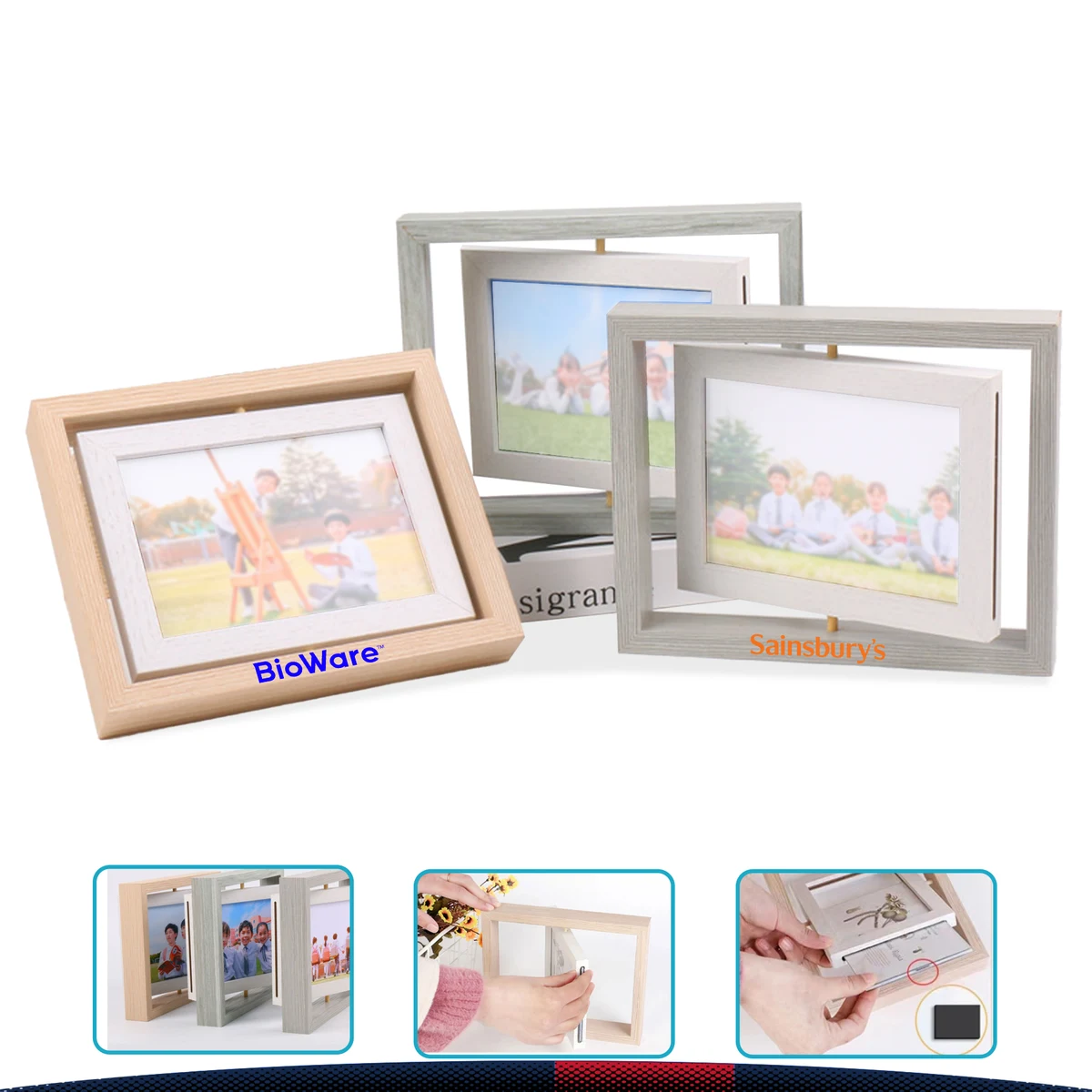 6 Inches Acton Horizontal Rotating Photo Frame 1