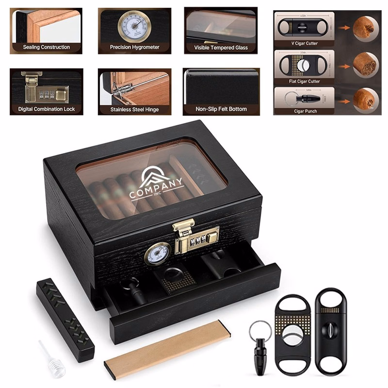 Cedar Wood Humidor Cigar Box