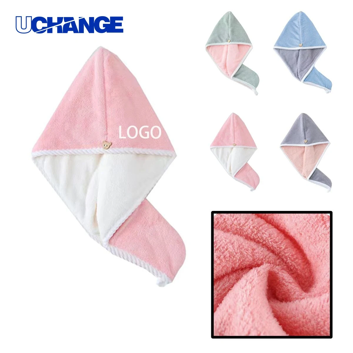 Quick-Dry Corn Pattern Hair Towel 1