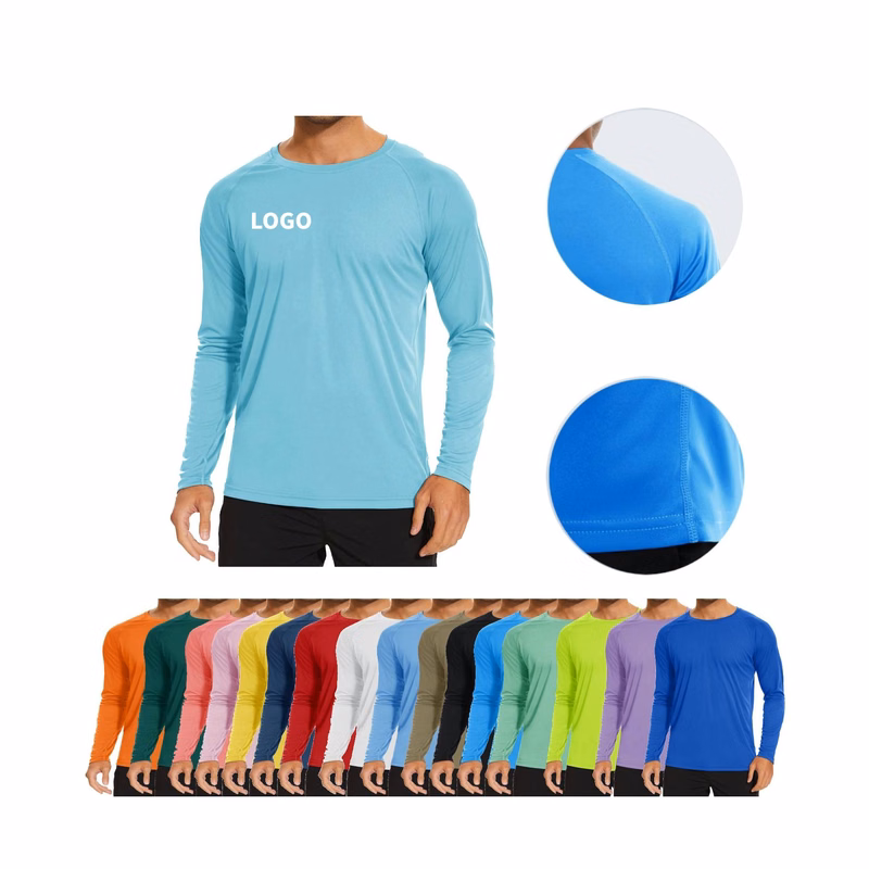 Men's Long Sleeve Ice Silk T-Shirt
