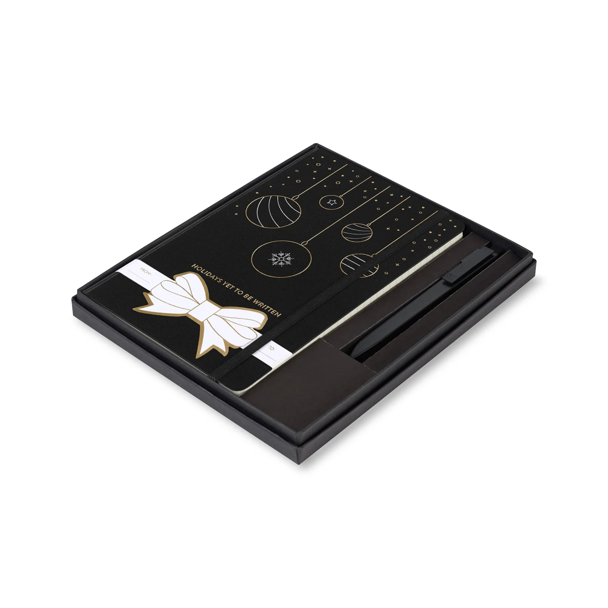 Moleskine® Hard Cover Holiday Notebook and GO Pen Gift Set 1