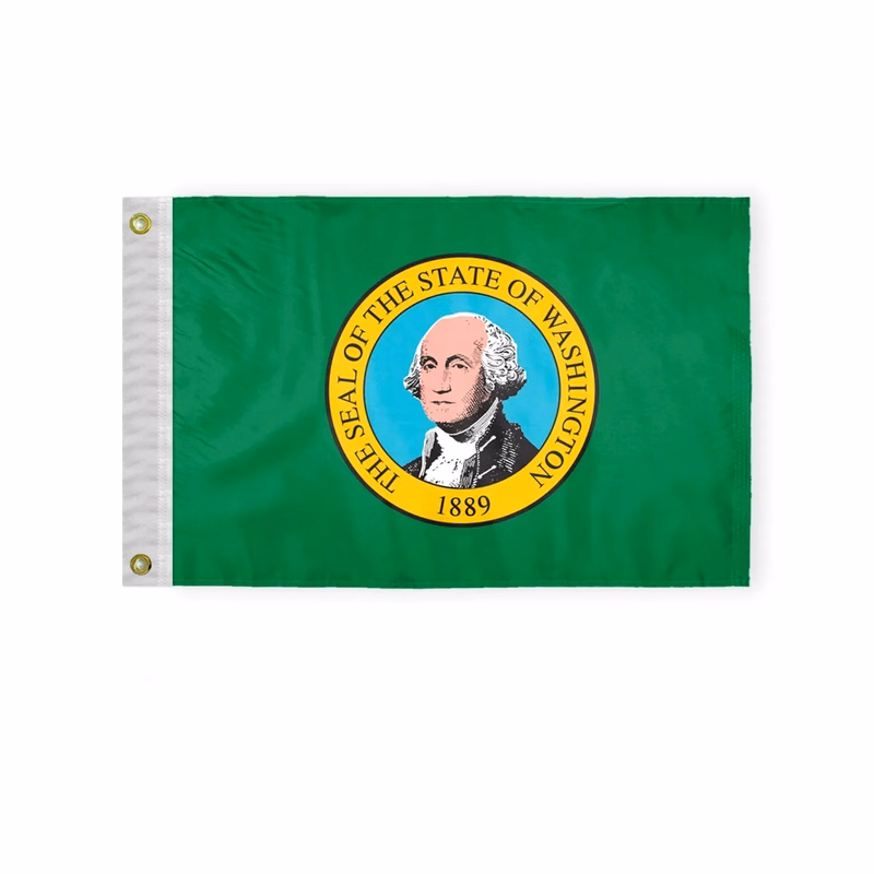 12"x18" to 8'x12' Washington Nylon Flags