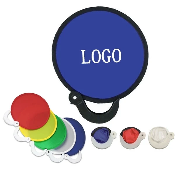 Nylon Foldable Hand Fan with Plastic Handle 1