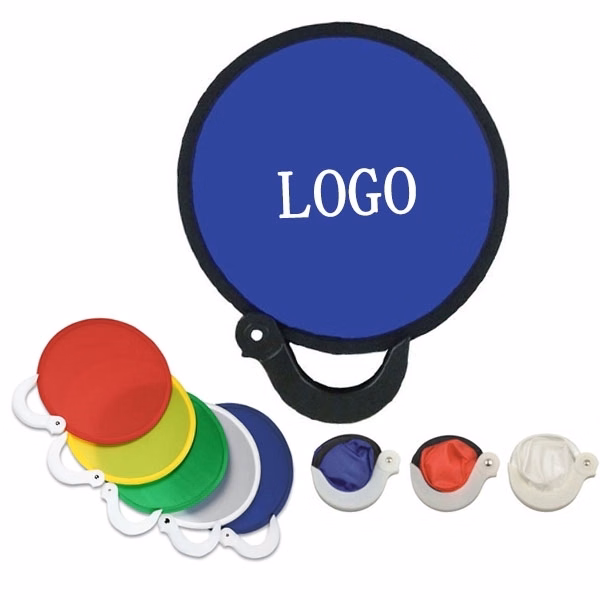 Nylon Foldable Hand Fan with Plastic Handle