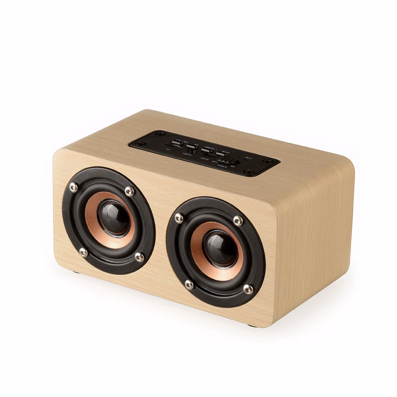 Wooden Wireless Bluetooth Speaker With 2 Horns