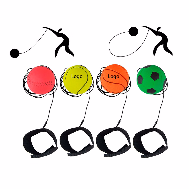 Foam Rebound Ball Stress Reliever with Wristband
