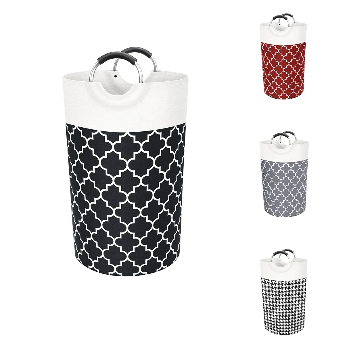 85L Laundry Basket Clothes Hamper Collapsible With Handles 1