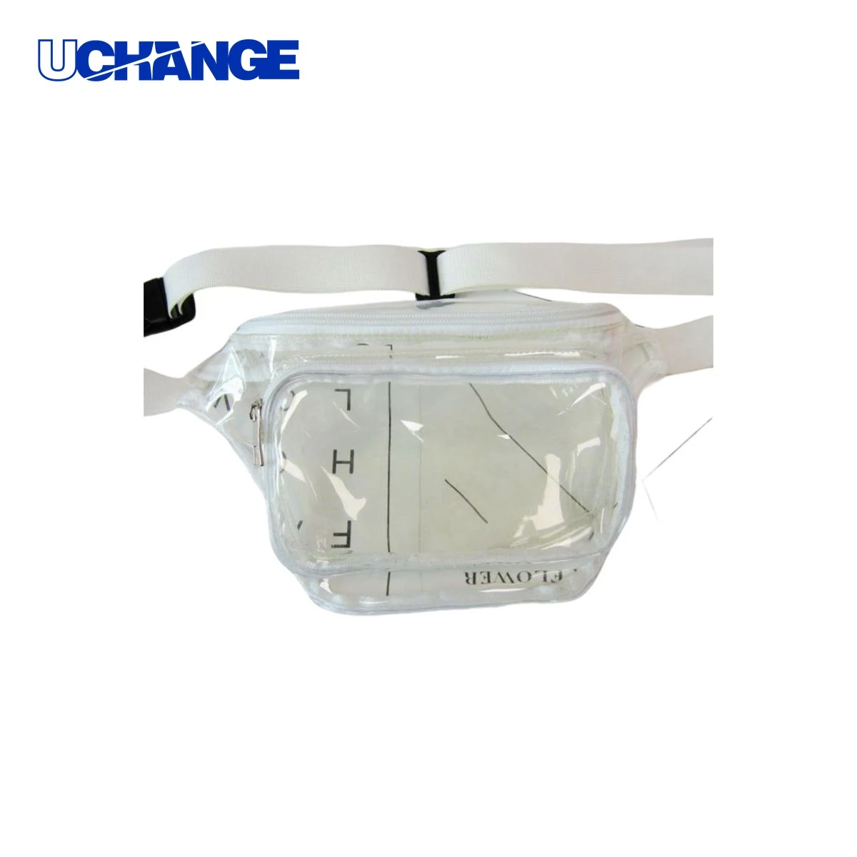 Transparent PVC Waist Bag Organizer with Dual Pockets 1