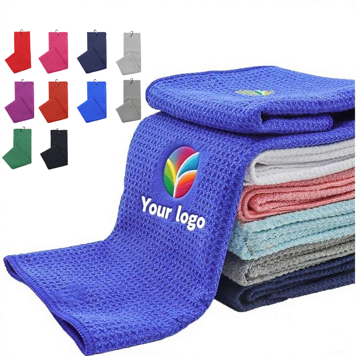 Waffle-Weave Golf Towel 1