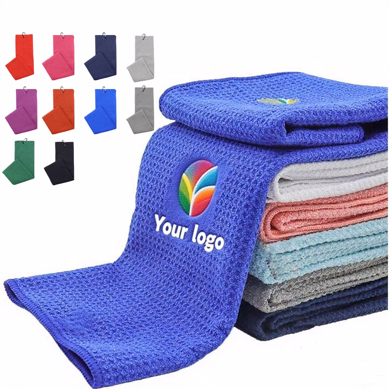 Waffle-Weave Golf Towel