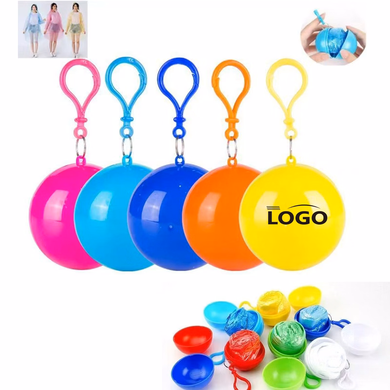 Disposable Ball Shaped Portable Raincoat
