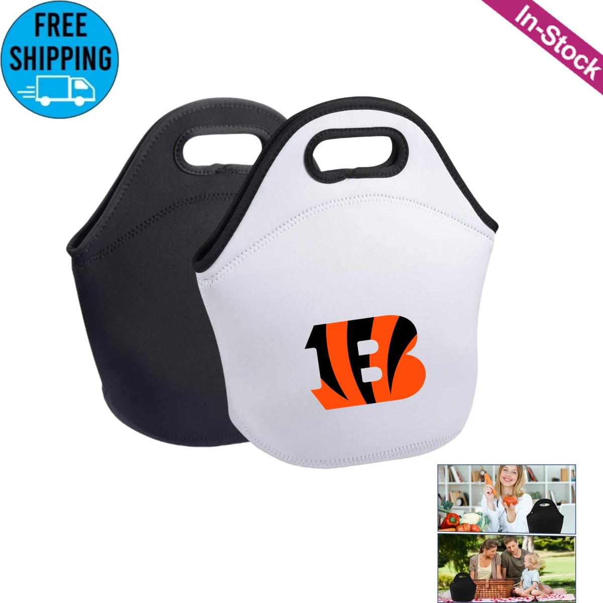 Neoprene Lunch Bags Thermal Insulated Lunch Tote Bag 1