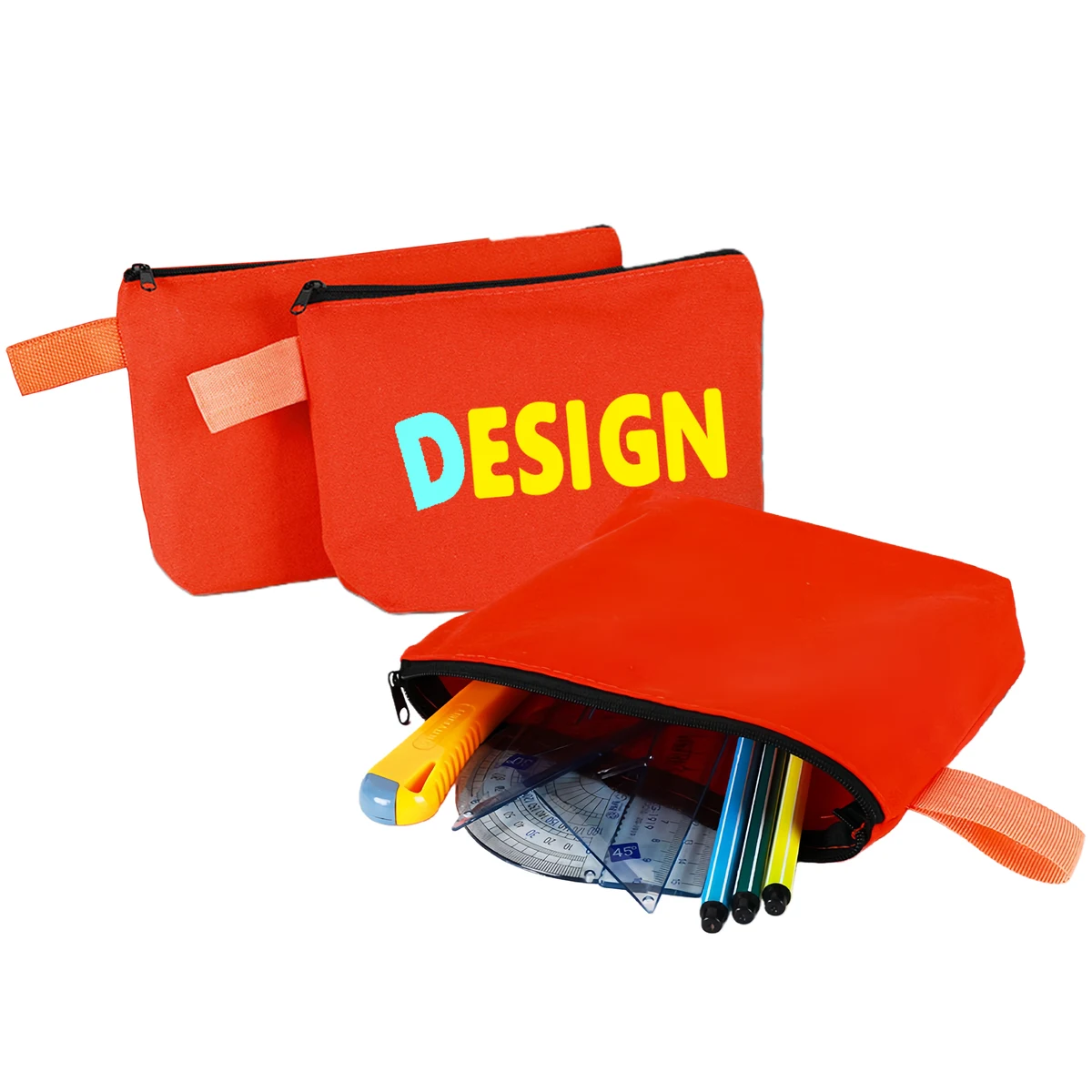 Multipurpose Zipper Canvas bag, custom tote bag with logo imprint 1