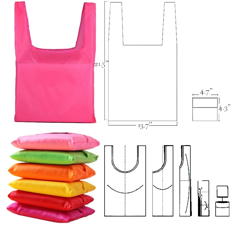 Folding Reusable Bag Shopping Tote 1