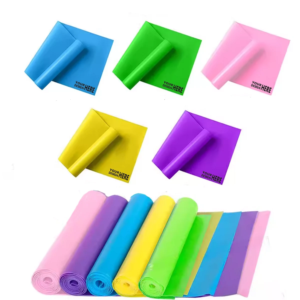5-Color Yoga Resistance Bands 1