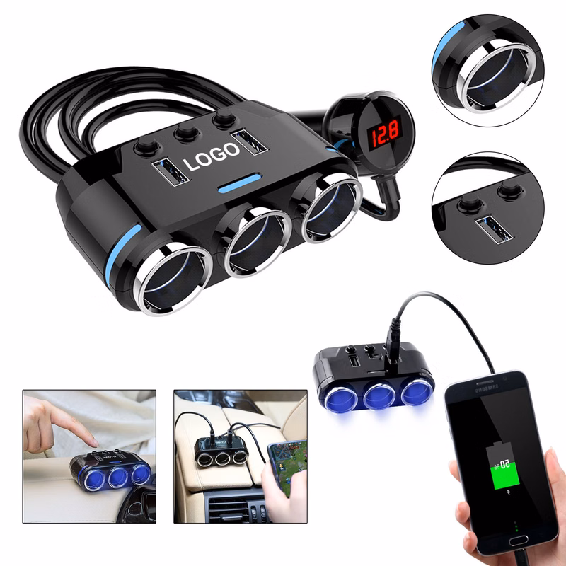 Cigarette Lighter Splitter Dual USB Car Charger