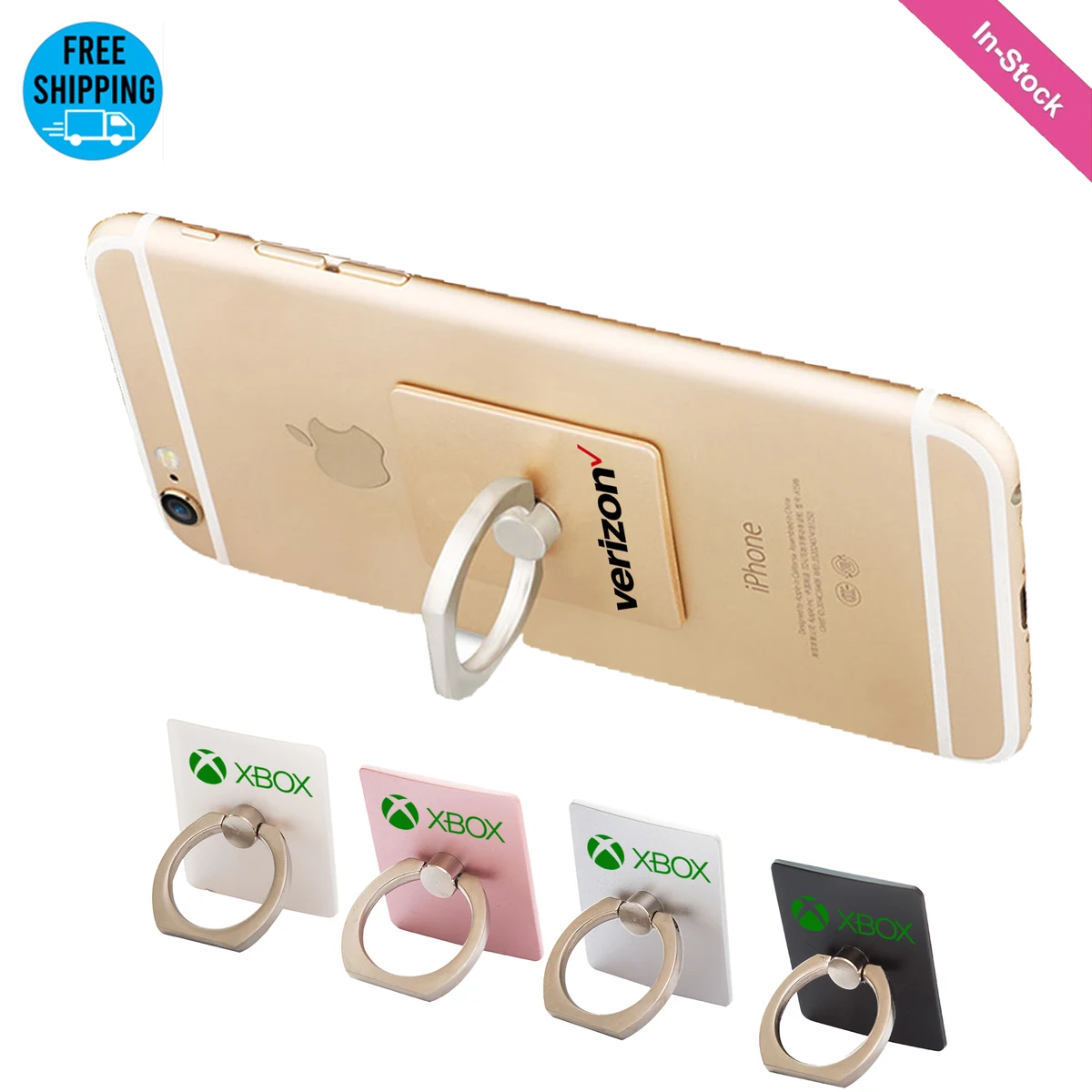 360 Degree Rotate Metal Ring Cell Phone Stand Holder 1