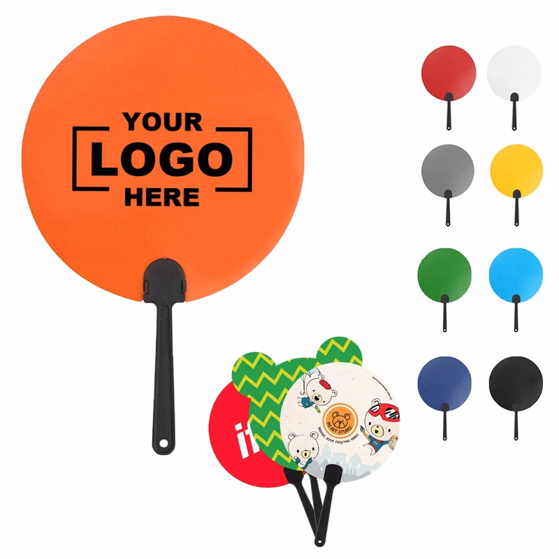 Plastic Round Handheld Fans
