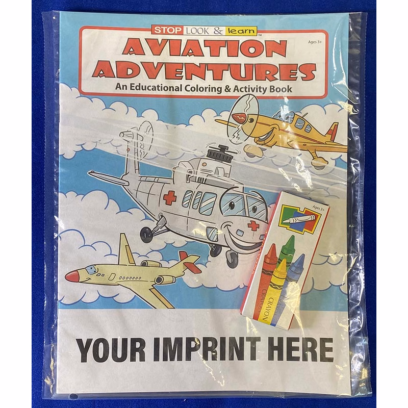 COLORING SET - Aviation Adventures Coloring Book Fun Pack