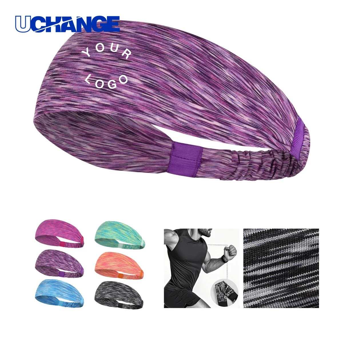 Full-Color Workout Headband Band for Sports and Yoga 1