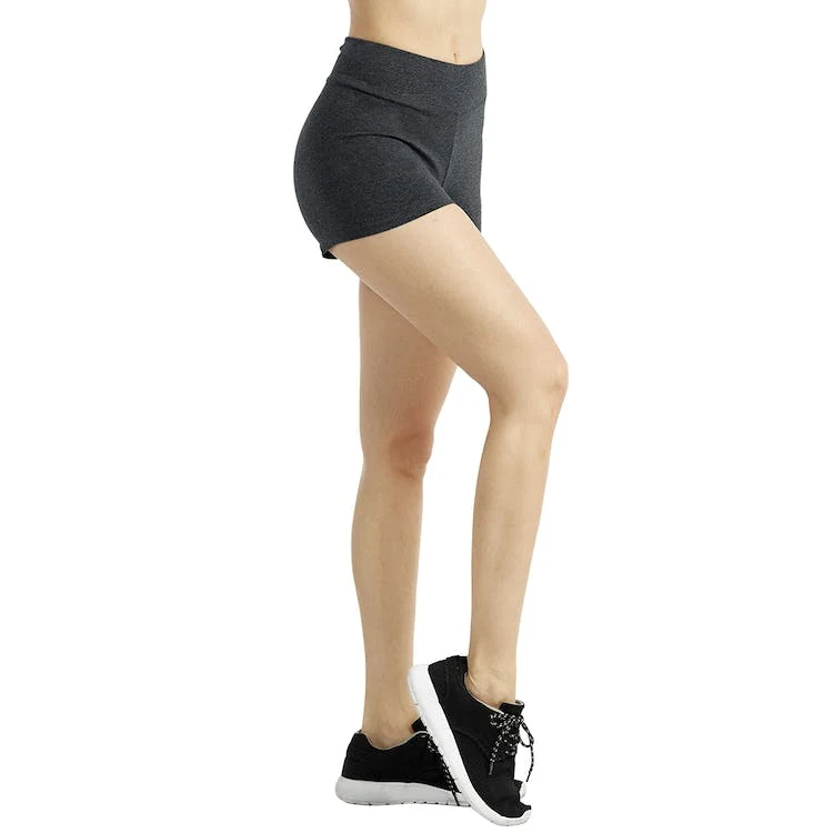 Women's Cotton 12" Outseam Shorts - Large Heather Charcoal 1