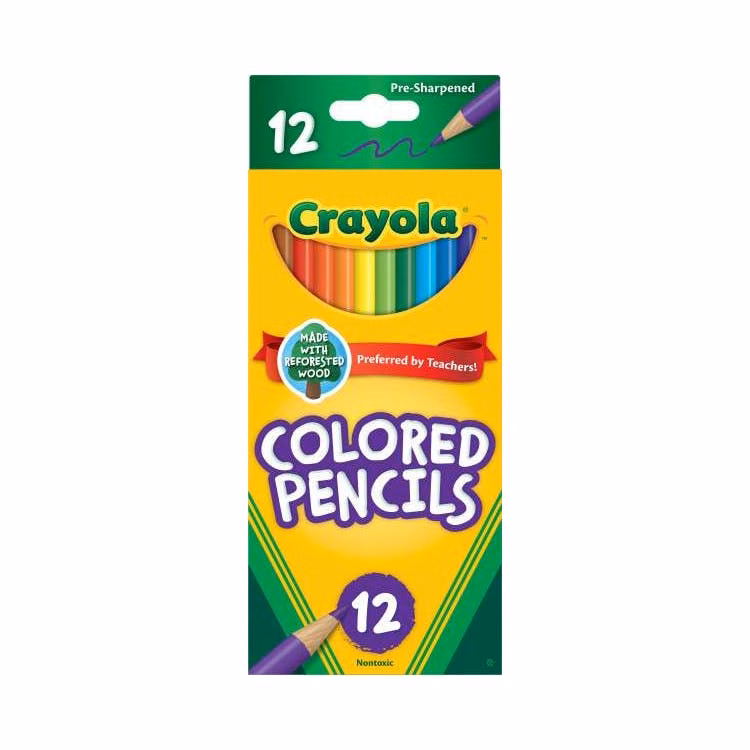 Crayola Presharpened Colored Pencils - 12 Count