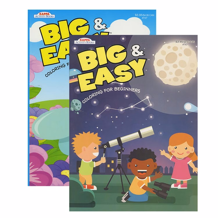 Big & Easy Coloring For Beginners - Assorted 2 Titles