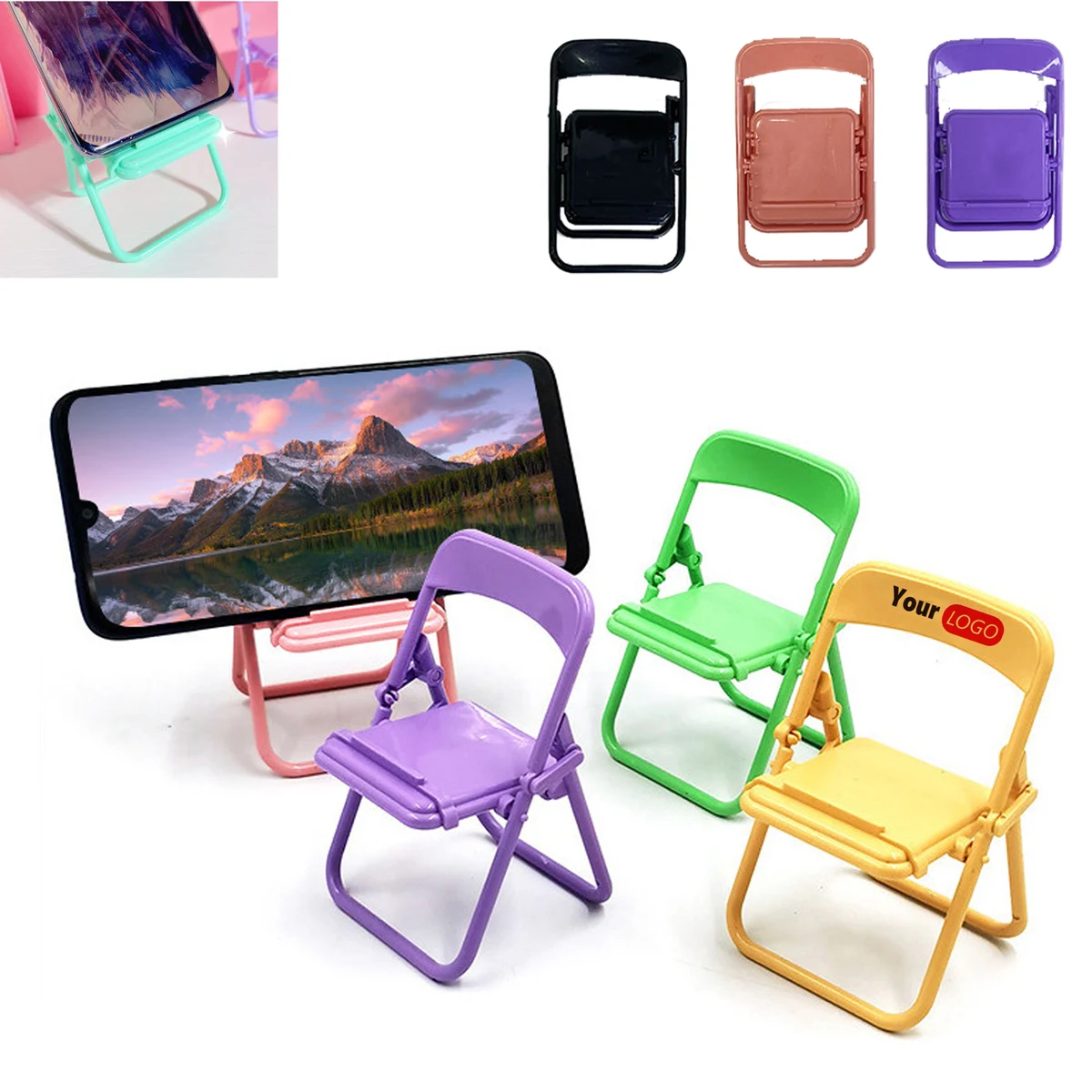Mini Stool-Style Foldable Phone Stand 1