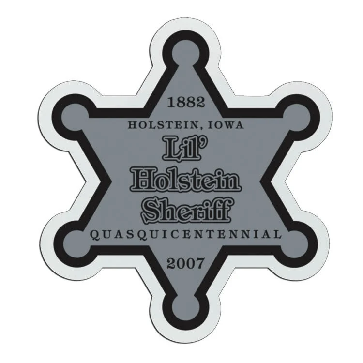 3 1/4" Law Star Plastic Badge 1