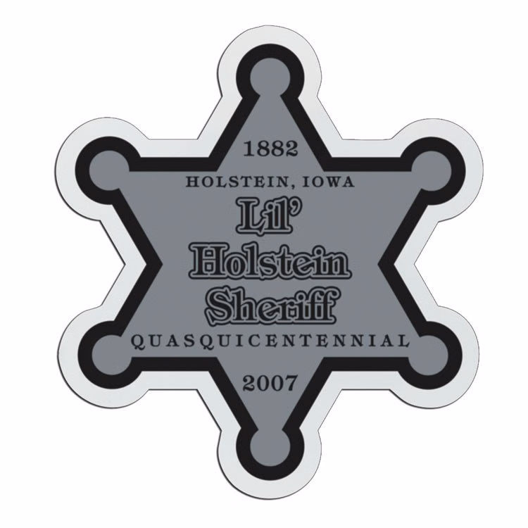 3 1/4" Law Star Plastic Badge