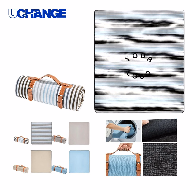 Cotton Foldable Picnic Mat with Waterproof Surface for Outdoor Use