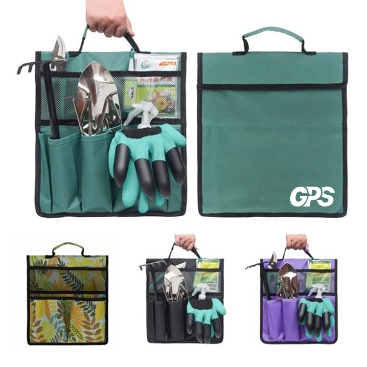 Garden Tool Bag With Side Pockets, custom tote bag with logo imprint 1