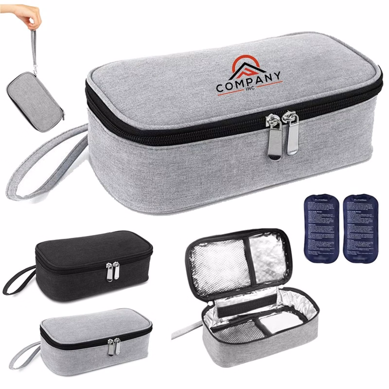Portable Insulin Cooling Bag Lightweight Medical Refrigerator for Travel Polyester Storage Ice Bag