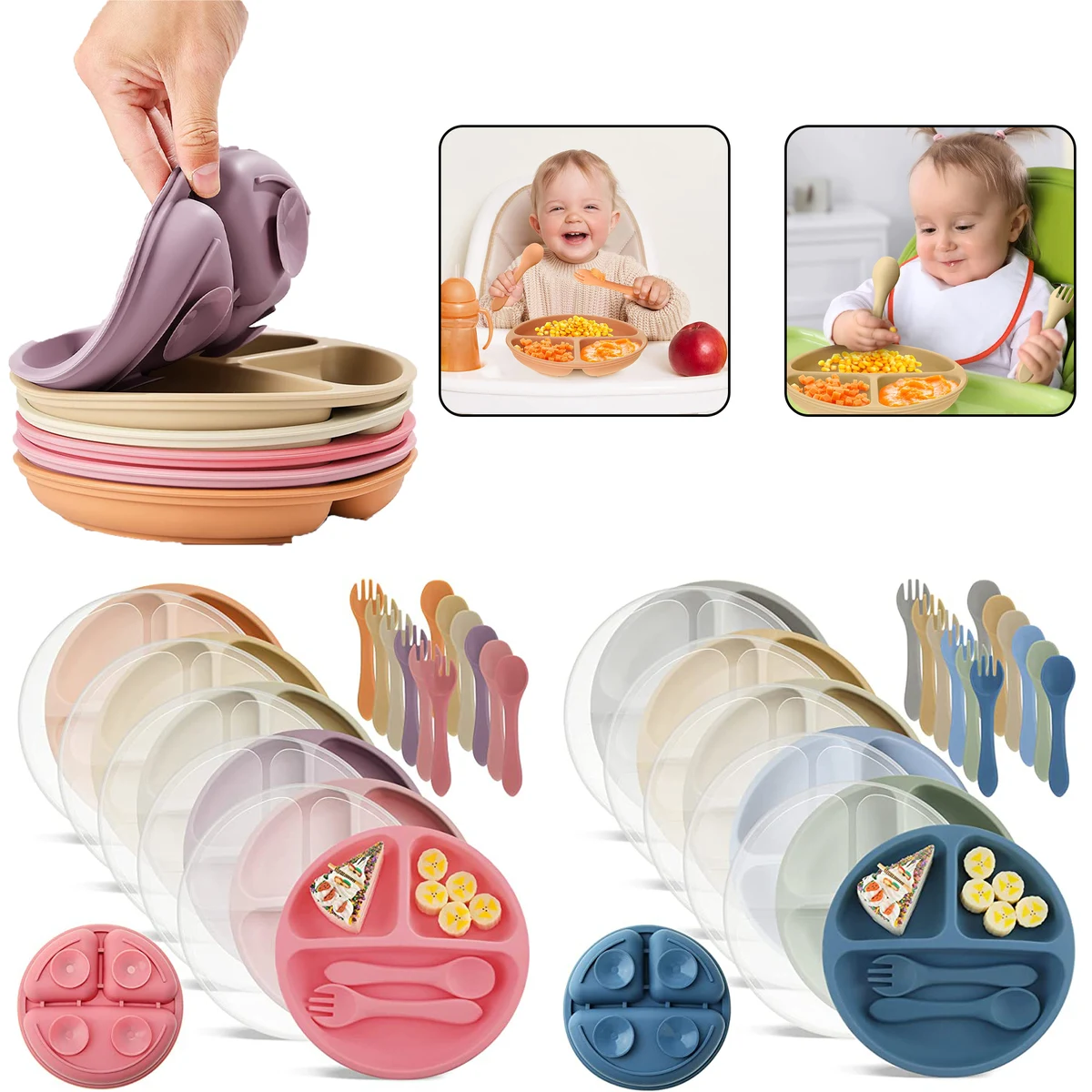 Sucker Silicone Baby Dining 1