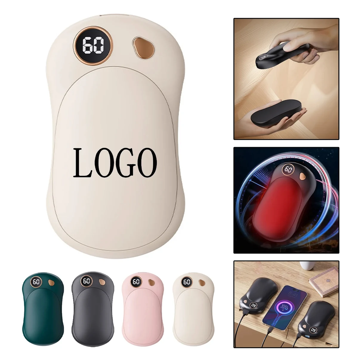Magnetic Hand Warmer USB Charging Split Type 1