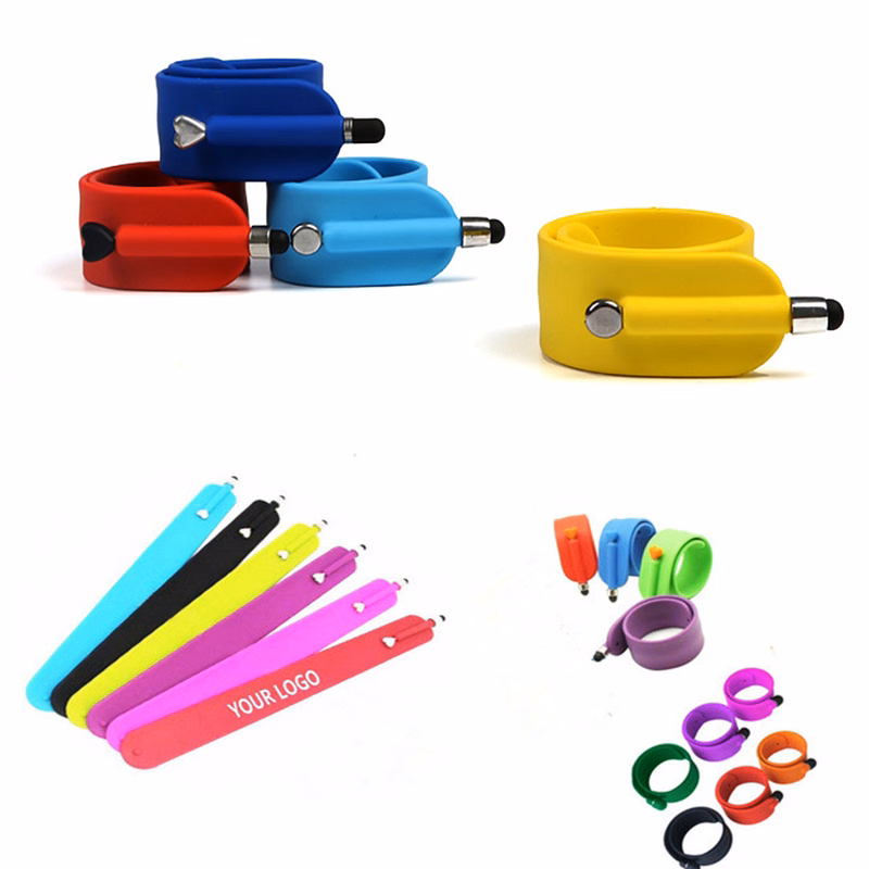 Silicone Slap Bracelet with Touch Screen Pen