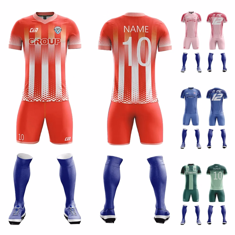 Customize Soccer Team Uniform with Any Name Number Logo