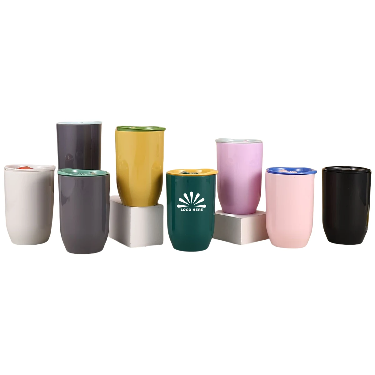 12oz U-shaped Portable Eggshell Cup 1