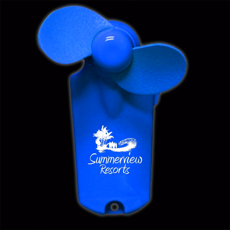 Blue 3 3/4" Handheld Mini Fans