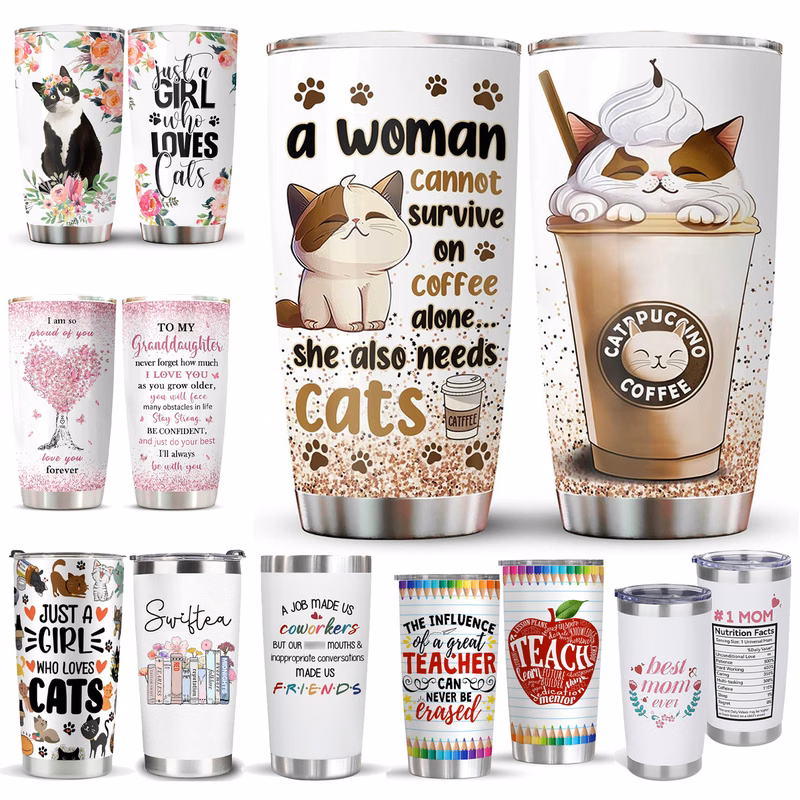 20oz Stainless Steel Tumbler Gifts Customizable