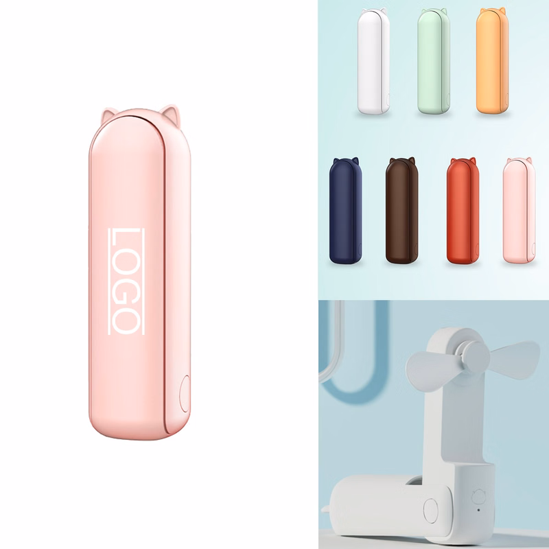 Portable Usb Rechargeable Mini 2-In-1 Handheld Kitten Fan